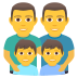 Emoji: family: man, man, boy, boy