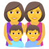 Emoji: family: woman, woman, boy, boy