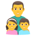 Emoji: family: man, girl, boy