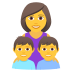 Emoji: family: woman, boy, boy