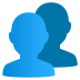 Emoji: busts in silhouette