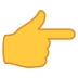Emoji: backhand index pointing right