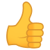 Emoji: thumbs up