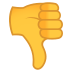 Emoji: thumbs down