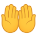 Emoji: palms up together