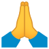Emoji: folded hands