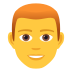 Emoji: man: red hair