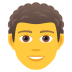 Emoji: man: curly hair