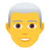 Emoji: man: white hair