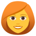 Emoji: woman: red hair