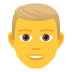 Emoji: man: blond hair