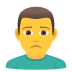 Emoji: man frowning