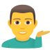 Emoji: man tipping hand