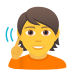 Emoji: deaf person