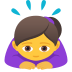 Emoji: woman bowing