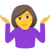 Emoji: woman shrugging