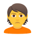 Emoji: person pouting