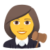 Emoji: woman judge