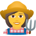 Emoji: woman farmer
