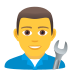 Emoji: man mechanic