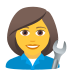 Emoji: woman mechanic