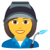 Emoji: woman factory worker