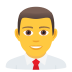 Emoji: man office worker