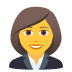 Emoji: woman office worker