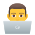 Emoji: man technologist