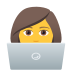 Emoji: woman technologist