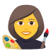 Emoji: woman artist