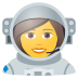 Emoji: woman astronaut
