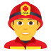 Emoji: man firefighter