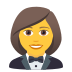 Emoji: woman in tuxedo