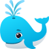 Emoji: spouting whale