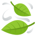 Emoji: leaf fluttering in wind