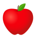 Emoji: red apple