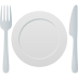 Emoji: fork and knife with plate
