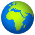 Emoji: globe showing Europe-Africa