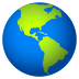 Emoji: globe showing Americas