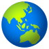 Emoji: globe showing Asia-Australia