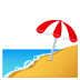 Emoji: beach with umbrella