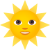 Emoji: sun with face