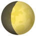 Emoji: waxing gibbous moon