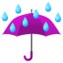 Emoji: umbrella with rain drops