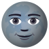 Emoji: new moon face