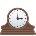 Emoji: mantelpiece clock