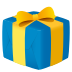 Emoji: wrapped gift
