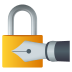 Emoji: locked with pen