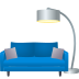 Emoji: couch and lamp